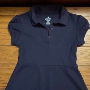 Chaps Girl’s School Uniform Dress Navy Size S (7)